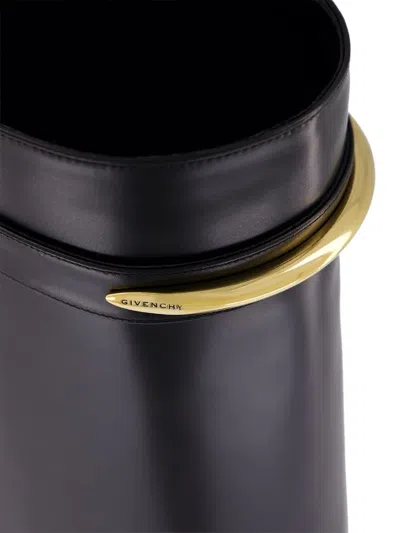 Givenchy Shark 95 Leather Knee-high Boots In Black
