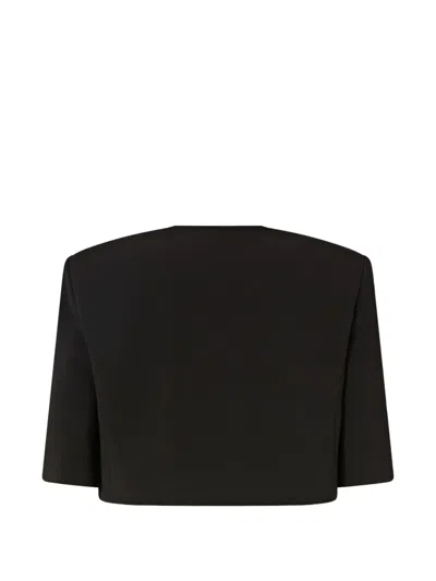 Pinko Buttoned Jacket In Black