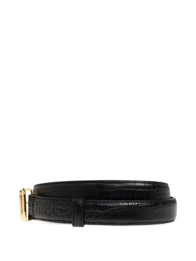 GEORGIA CROCODILE-EFFECT BELT