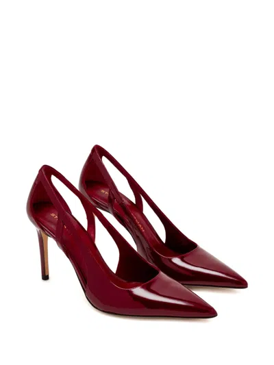 Stuart Weitzman Cut-out Pointed Pumps In Multi