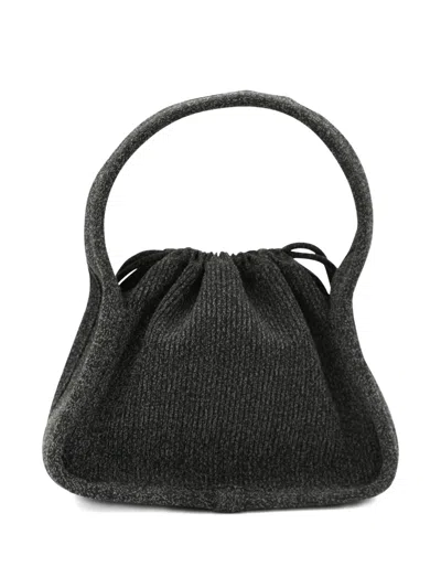 Alexander Wang Drawstring Top-handle Shoulder Bag In Black