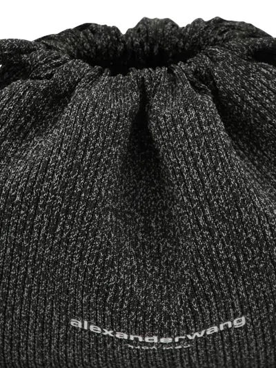 Alexander Wang Drawstring Top-handle Shoulder Bag In Black