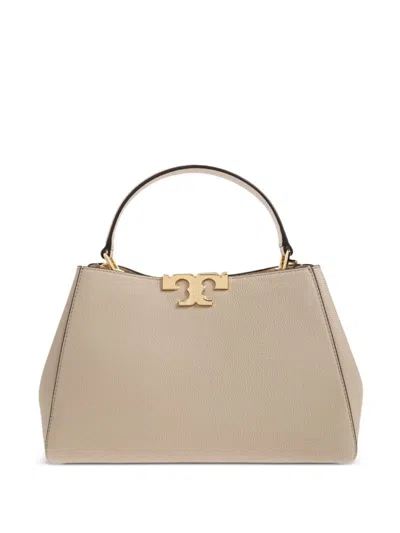 Tory Burch Light Stone Eleanor Medium Satchel Bag In Neutral