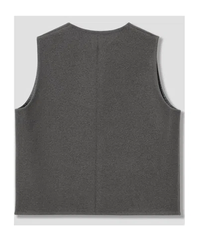 Rier V-neck Vest In Gray