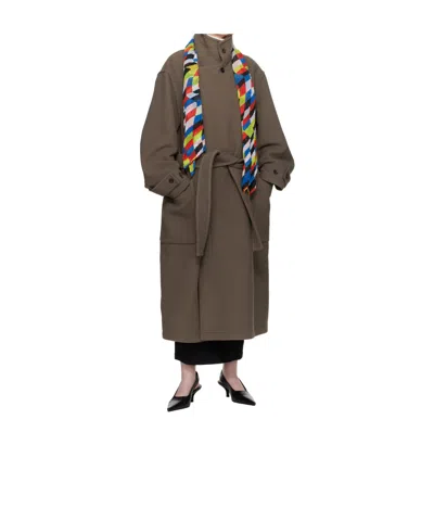 Issey Miyake Multicolor Dancing Square Scarf In Multi