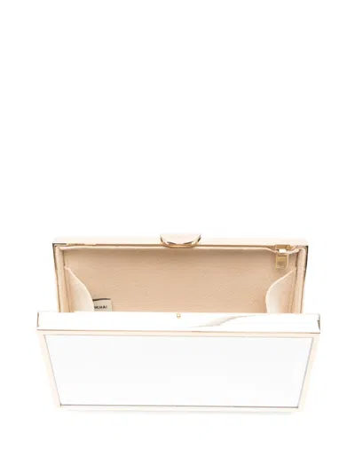 Simkhai Maddox Mirror Clutch Bag In White