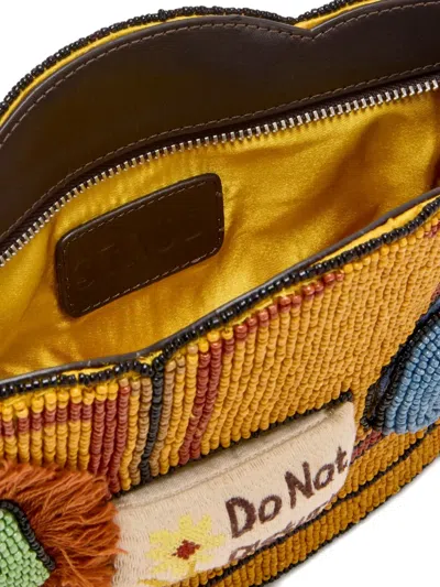 Staud Beaded Couch Clutch In Yellow
