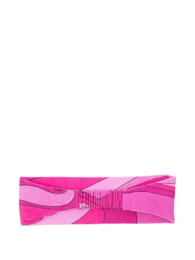 Pucci Junior Patterned Head Band In Pink