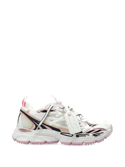 Off-white Multicolor Polyester Athletic Sneakers In White