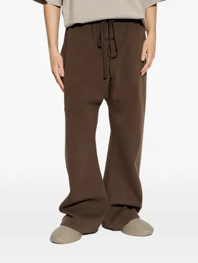 Essentials Drawstring Track Pants In Brown