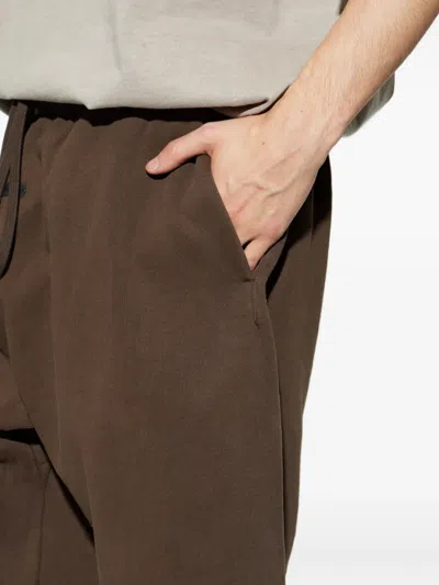 Essentials Drawstring Track Pants In Brown
