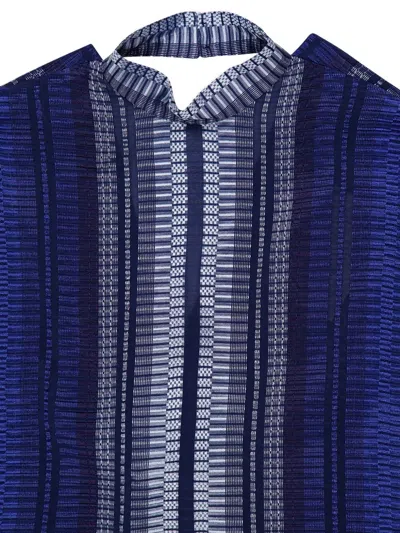Zeus + Dione Open-back Blouse In Multi