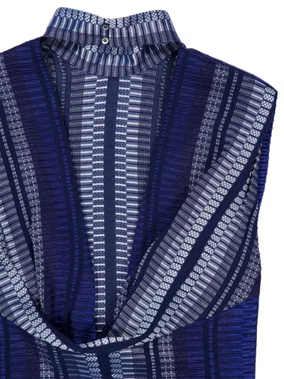 Zeus + Dione Open-back Blouse In Multi