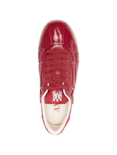 Amiri Red Pacific Bones Sneakers In Red