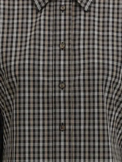 Rohe Multicolor Cotton Pattern Shirt In Gray