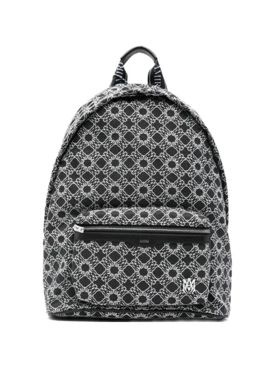 Amiri Ma Quad Patterned Backpack In Black