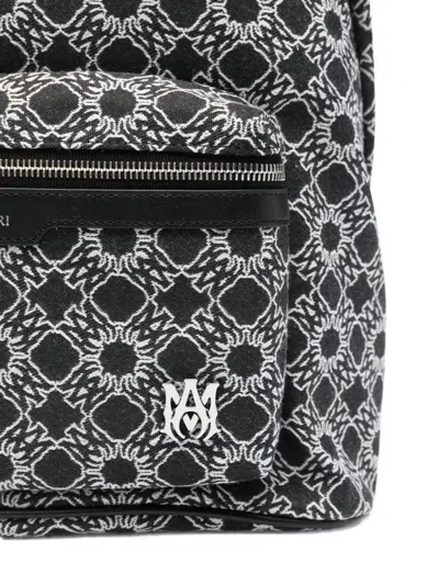 Amiri Ma Quad Patterned Backpack In Black