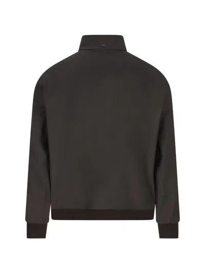 Herno Bomber 3 Layers Wool Storm Loro Piana Jackets Brown In Brown