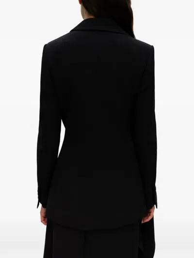Ely Ely Draped Blazer In Black