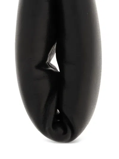 Lemaire Ring Loop Keyring In Black