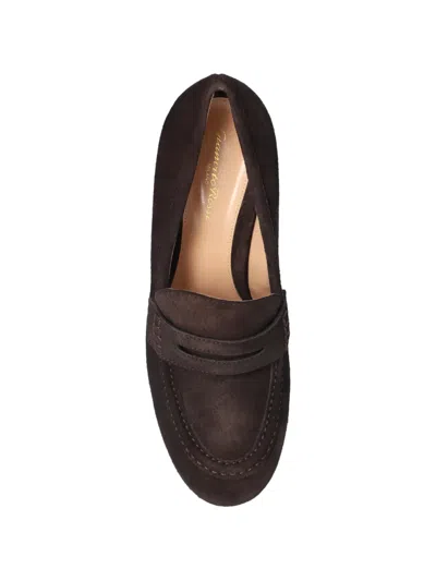 Gianvito Rossi Loafer-style Platform Pumps In Brown