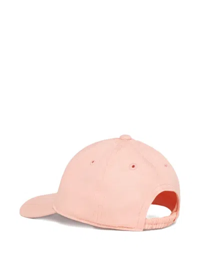 Marni Gabardine Embroidered Logo Baseball Cap In Pink