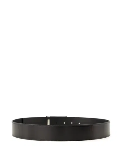 Givenchy Leather Antigona Plaque Belt 40mm Accessories In Black