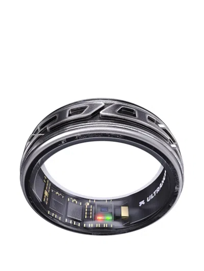 Diesel Logo-embossed Smart Ring In Gray