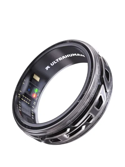 Diesel Logo-embossed Smart Ring In Gray