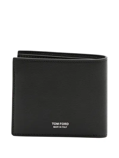 Tom Ford Logo Printed Wallet In Black