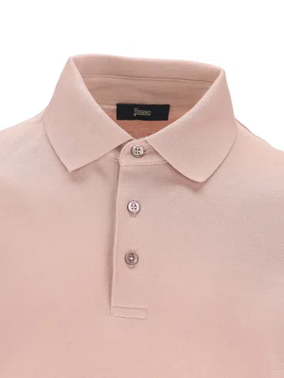 Herno Light And Natural Mini T-shirt For Men In Pink