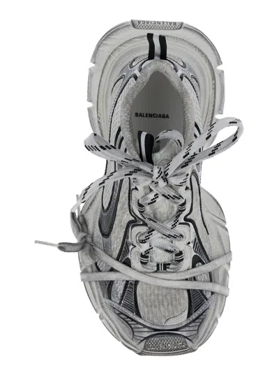 Balenciaga Dark Grey Sneakers In White