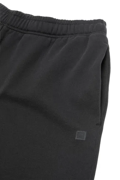 Acne Studios Fleece Shorts In Black