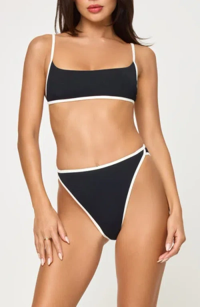 L*space Lspace Kourt Rib Bikini Top In Multi