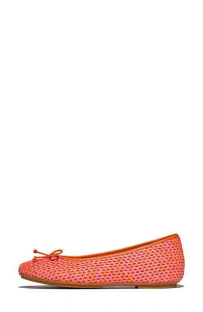 Fitflop Delicato Woven Mary Jane Flat In Multi