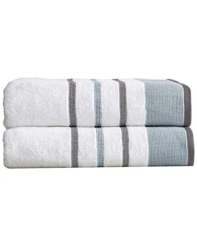 Linery & Co Luxury Cotton Decorative Towel Set In White
