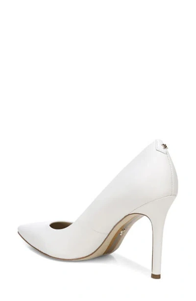 Sam Edelman Hazel Pointed Toe Pump Modern Ivory Leather In Multi