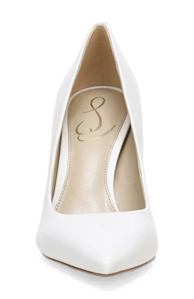 Sam Edelman Hazel Pointed Toe Pump Modern Ivory Leather In Multi