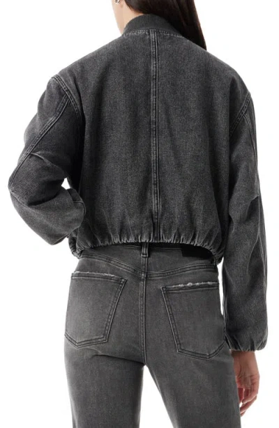 Robert Rodriguez Kendrick Utility Denim Bomber Jacket In Black