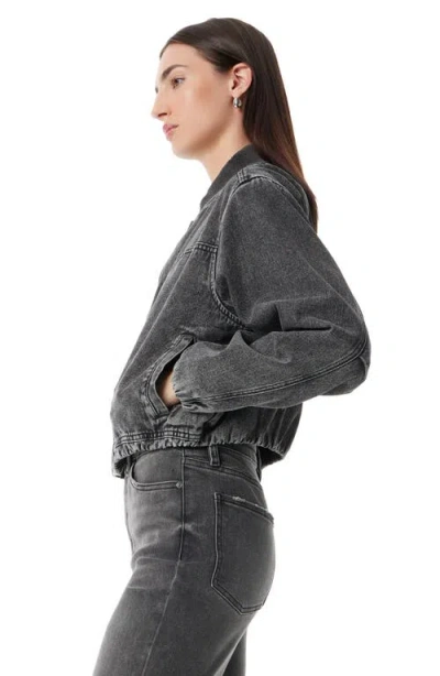 Robert Rodriguez Kendrick Utility Denim Bomber Jacket In Black