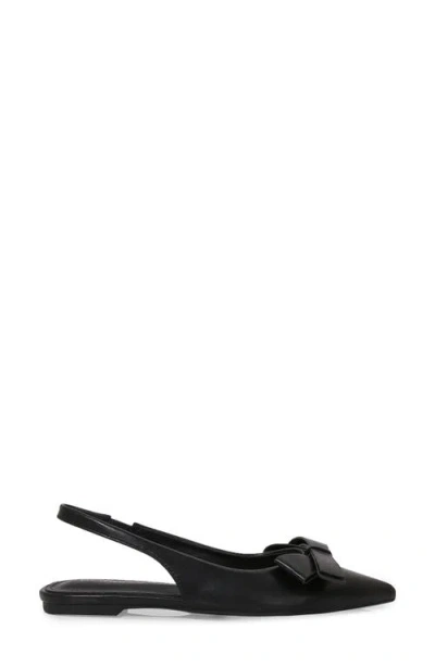 Berness Cinnamon Bow Slingback Flat In Black