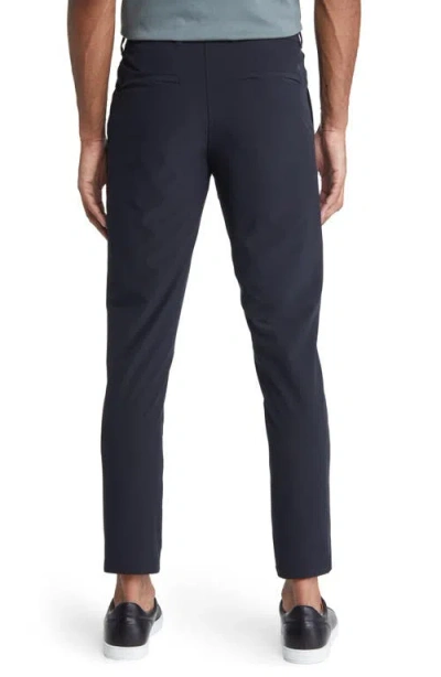 Mizzen + Main Helmsman Slim Fit Stretch Flat Front Golf Pants In Blue