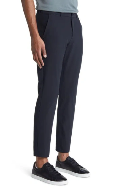 Mizzen + Main Helmsman Slim Fit Stretch Flat Front Golf Pants In Blue