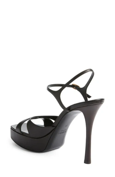 Saint Laurent Debbie Platform Sandal In Black