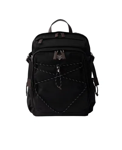 Prada Versatile Backpack With Multiple Storage Options In Black