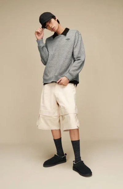 Ugg M Classic Micro Suede Sandals In Black