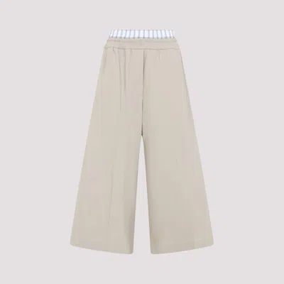 Loewe Cropped Pants In Neutral