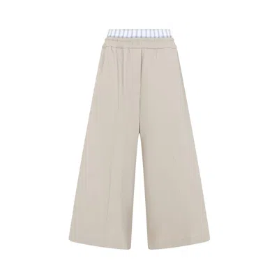 Loewe Cropped Pants In Neutral