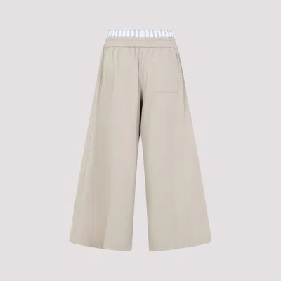 Loewe Cropped Pants In Neutral