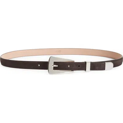 Khaite Lucca Calfskin Belt In Brown